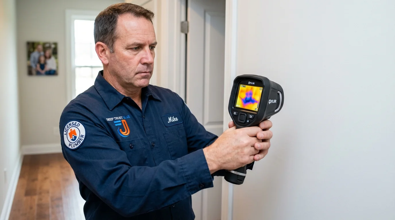 Thermal imaging leak detection by Johns Plumbing LLC in Moville